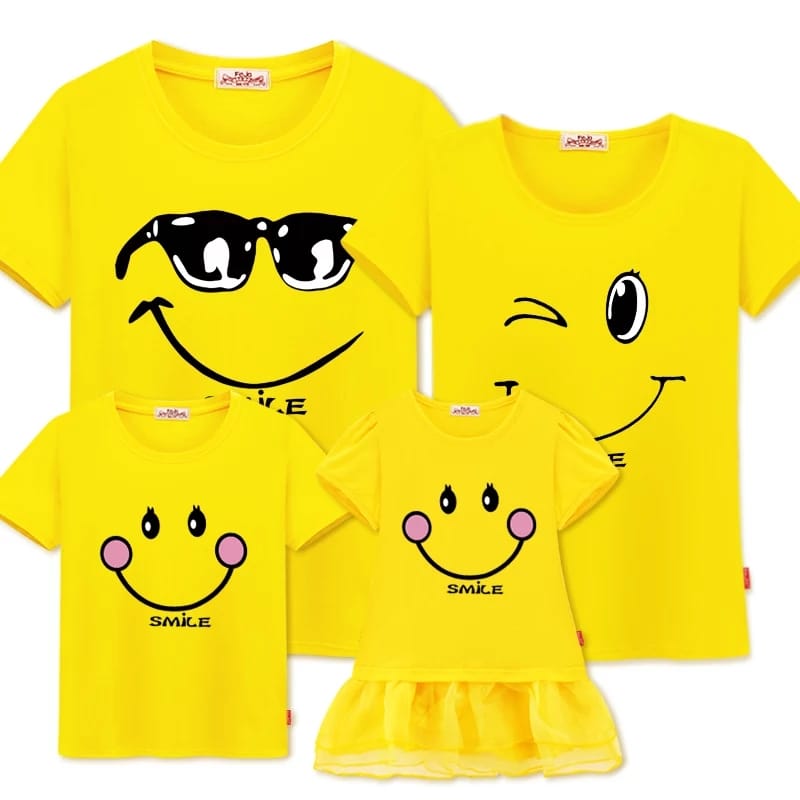 Camiseta Smile para toda la familia