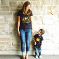 Camiseta Sol para mama e hijo
