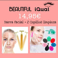 Pack BELLEZA IQUAL. BARRA + 2 CEPILLOS FACIALES
