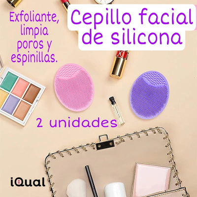 Cepillo de limpieza facial 2unidades. - iQual Online