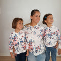 Sudadera ligera Floral con cremallera